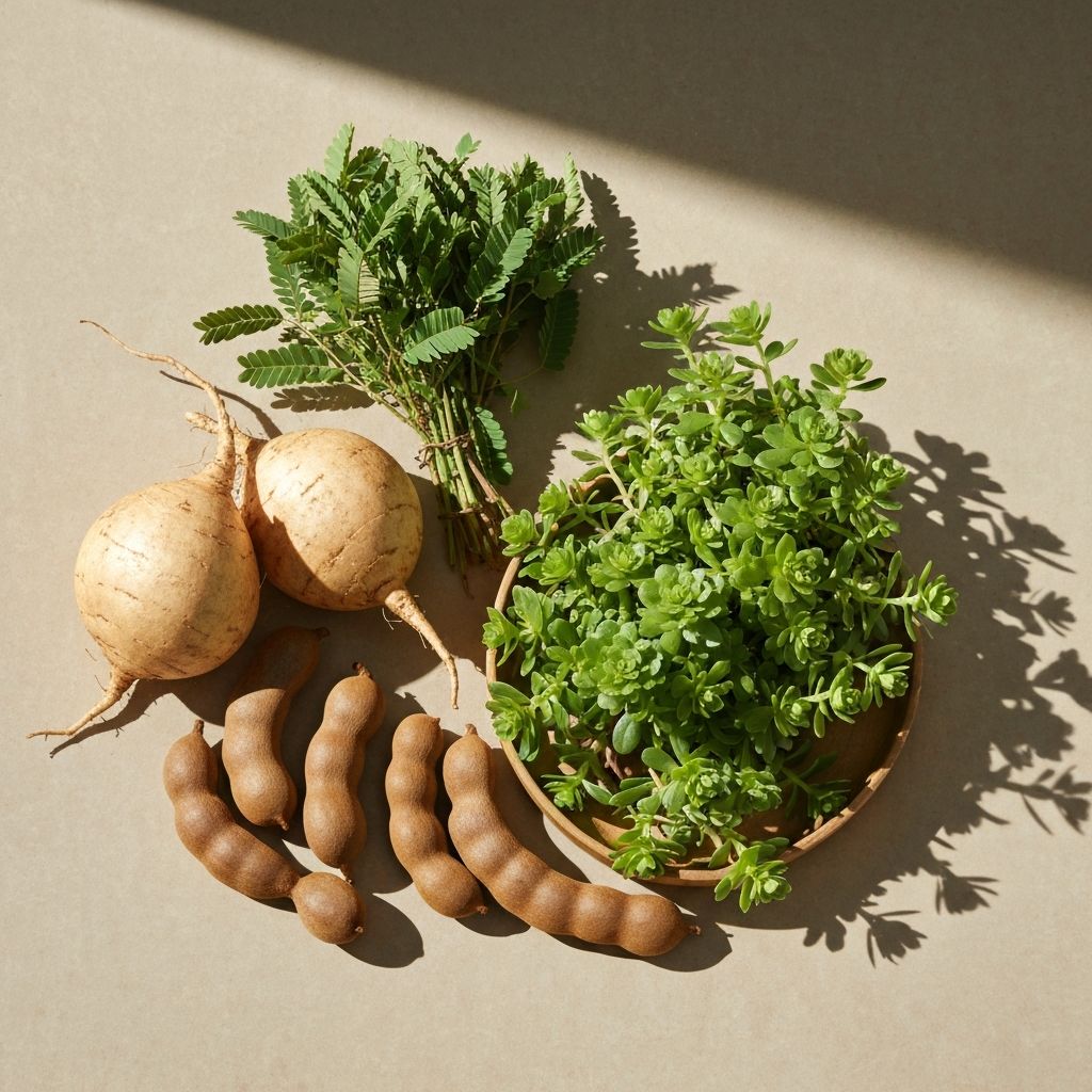 Traditional Mexican herbs and spices collection